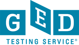 A graphic of the GED Testing Service logo