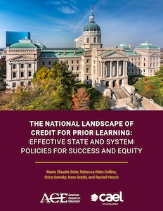 The National Landscape of Credit for Prior Learning report cover