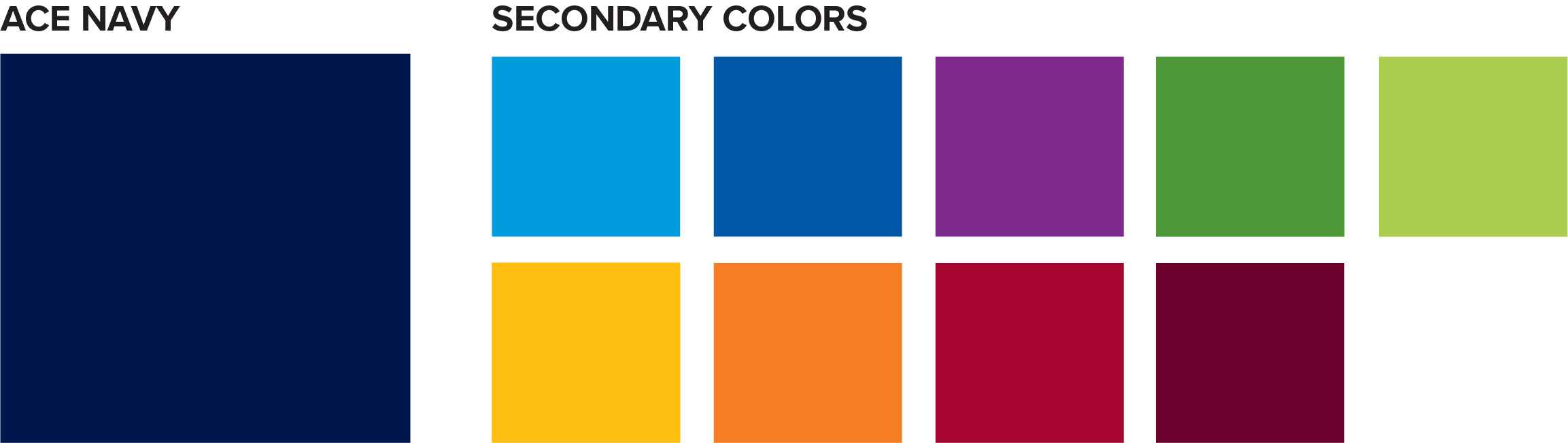 ACE color palette